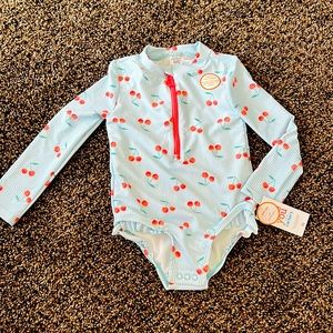 Girls rash guard swim suit